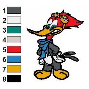 Woody Woodpecker 18 Embroidery Design